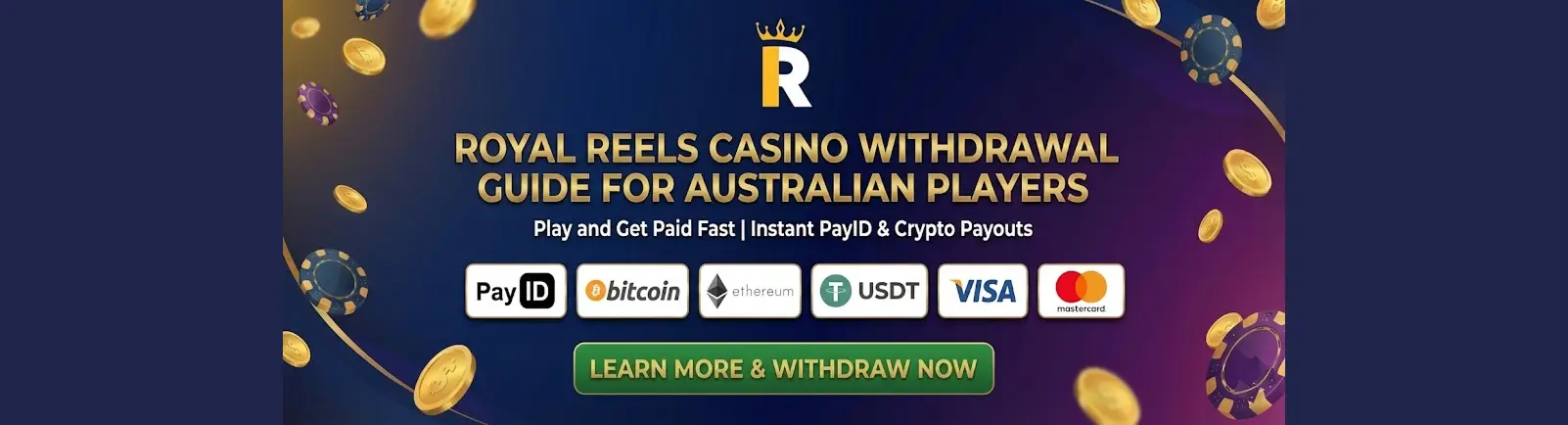 Withdrawal Royal Reels for AU player cashout guide